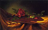 Roses Canvas Paintings - Roses on a Palette